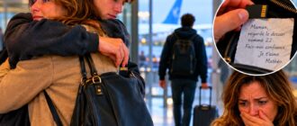Mathéo cache une carte mémoire dans le sac de sa mère Élodie à l'aéroport